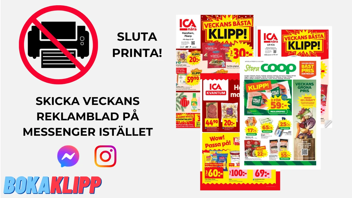 Förvandla veckans erbjudanden till försäljning – utan extra tryckkostnader