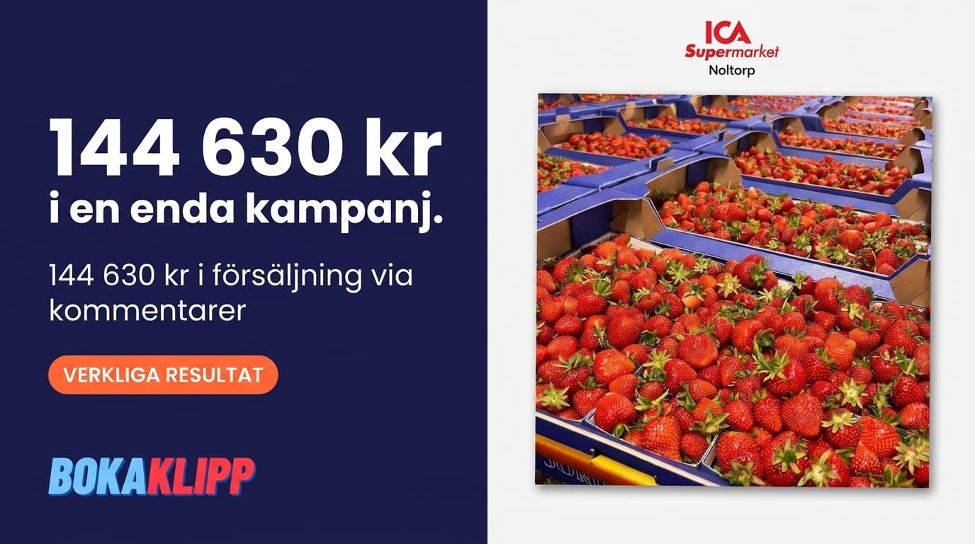 En Facebook-post, 144 630 kr i försäljning: ICA Supermarket Noltorps snabba vinst