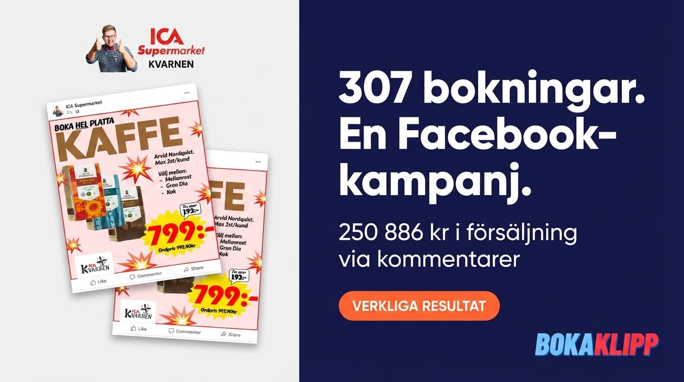 Så här sålde ICA Kvarnen kaffe för över 250 000 kr med ett Bokaklipp