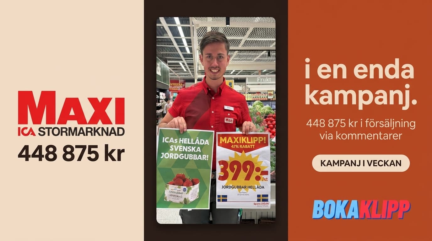ICA Maxi Kungsbacka: En Enkel Annons, Över 448 000 kr i Försäljning!