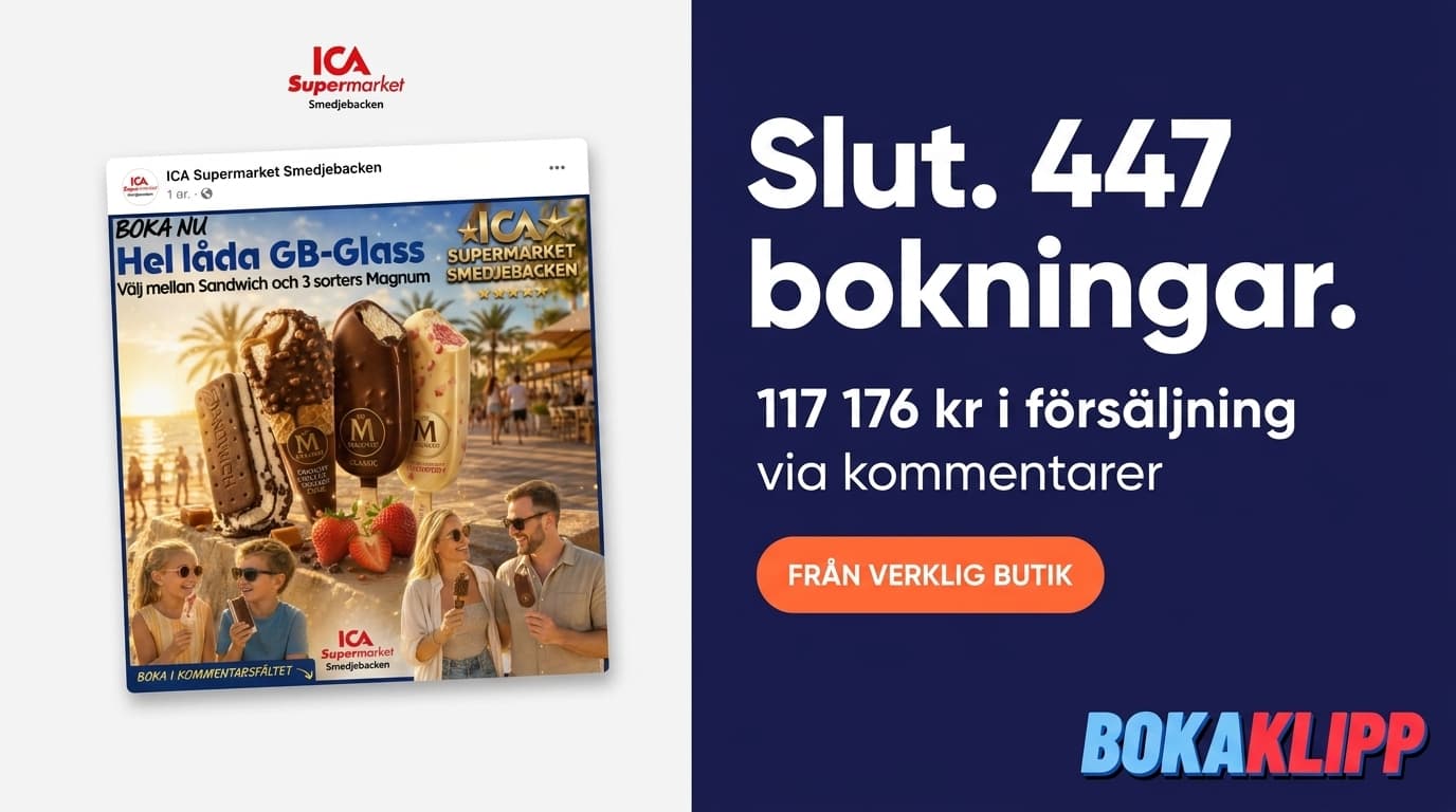Datan Talar: ICA Smedjebacken Nådde 117 176 kr i Försäljning med En Bokaklipp-kampanj