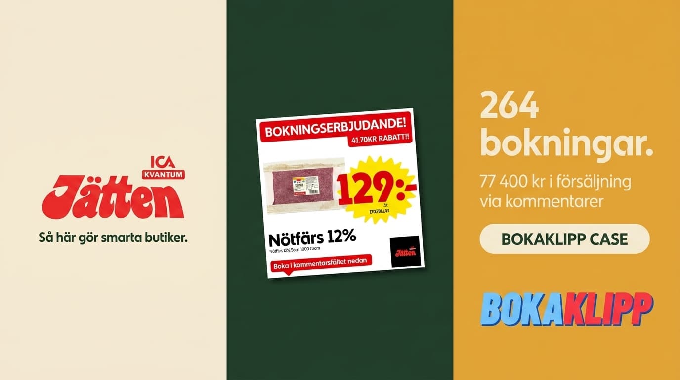 ICA Kvantum Jätten: 77 400 kr i försäljning på en enda kampanj med Bokaklipp