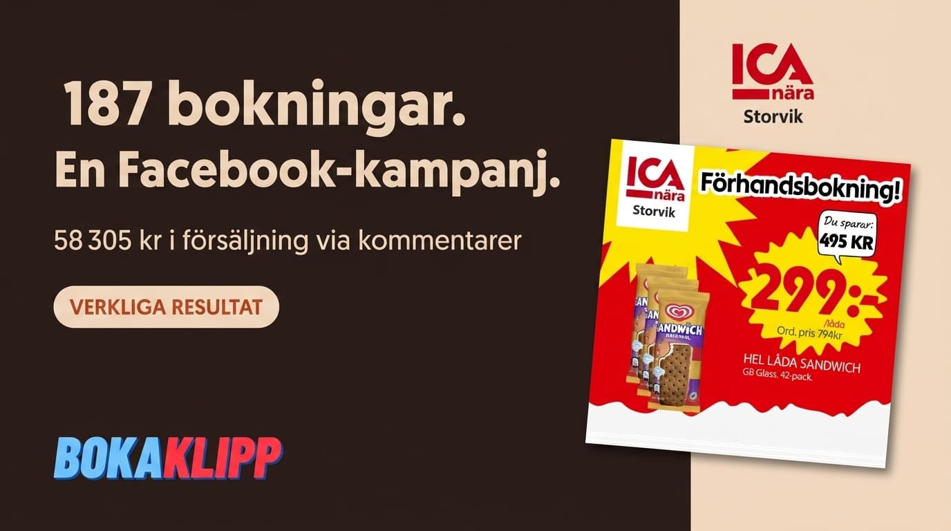 Datadrivna resultat: ICA Nära Storviks framgång med Bokaklipp