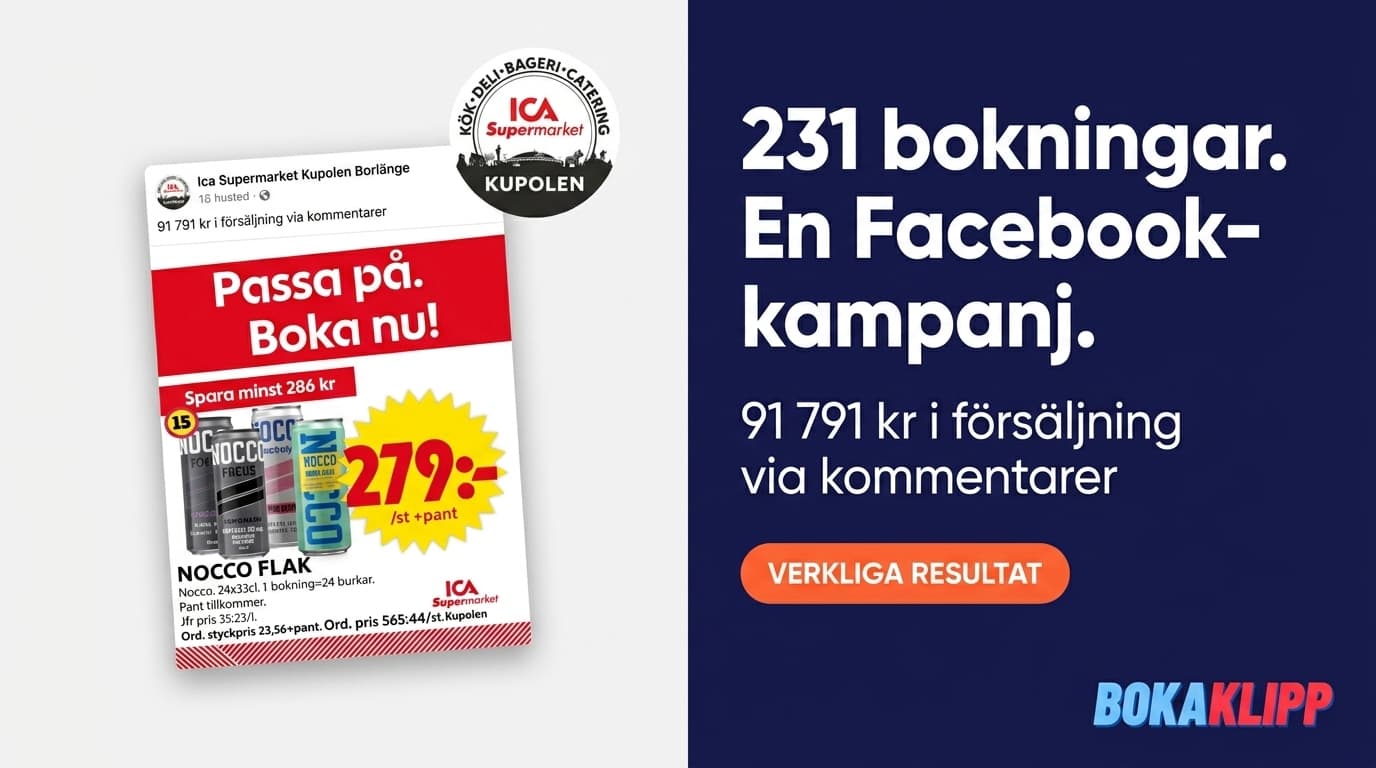 Ica Supermarket Kupolen Borlänge: Sålde Nocco för 91 791 kr med ett enda inlägg