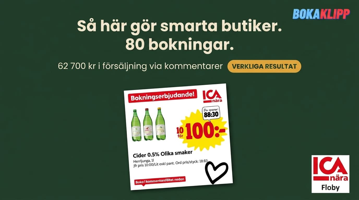 Så lyckades Ica Nära Floby med sin Sommarcider-kampanj via Bokaklipp