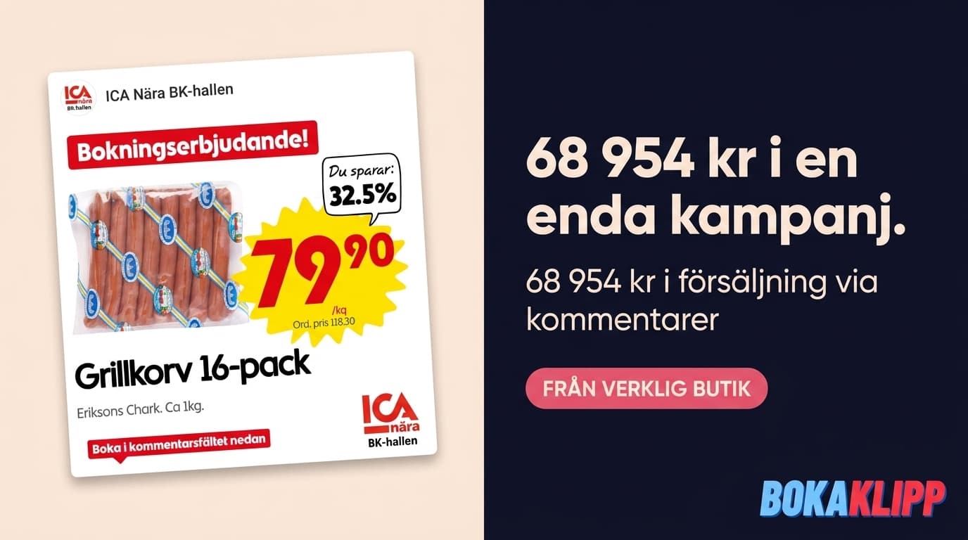Lokal framgång: Hur ICA Nära BK-hallen byggde gemenskap och sålde för 68 954 kr med Bokaklipp