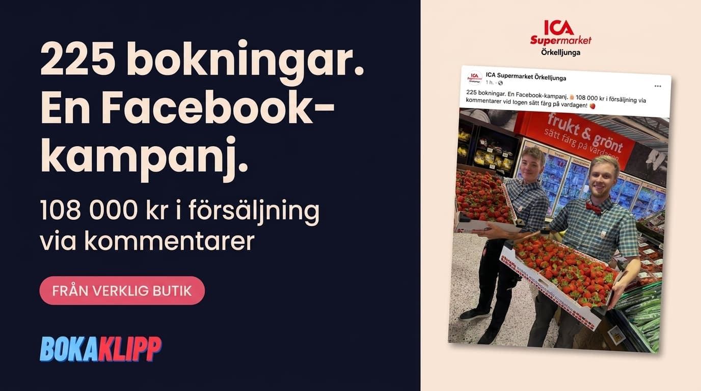 Se Hur ICA Supermarket Örkelljunga Genererade 108 000 kr Med Ett Enda Bokaklipp-Inlägg