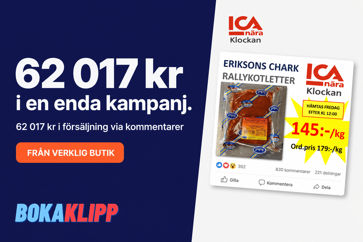 Se hur Ica Nära Klockan ökade försäljningen med Bokaklipp