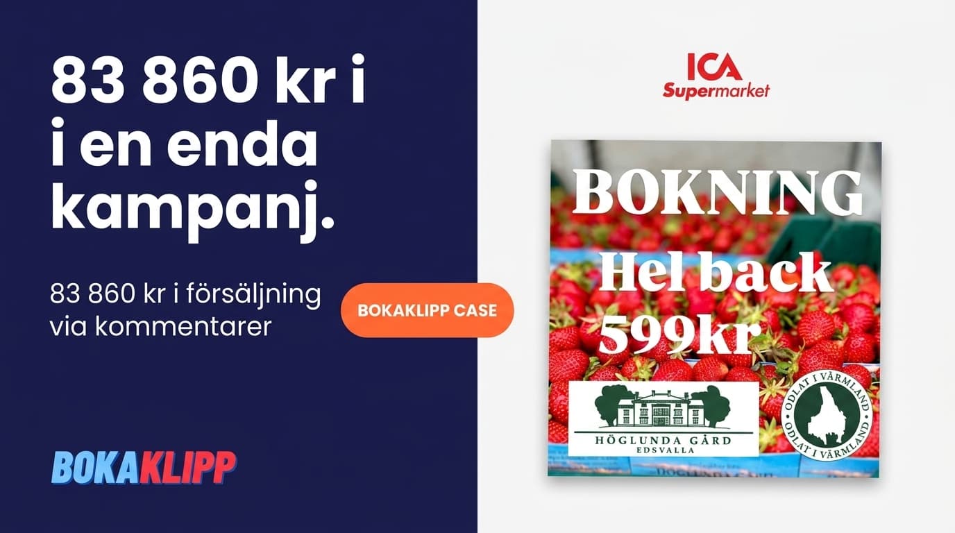 Sålde för 83 860 kr med ett enda inlägg: ICA Supermarket Kils framgång med Bokaklipp