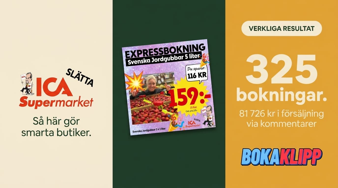 Så genererade ICA Supermarket Slätta 81 726 kr med en enda Bokaklipp-kampanj